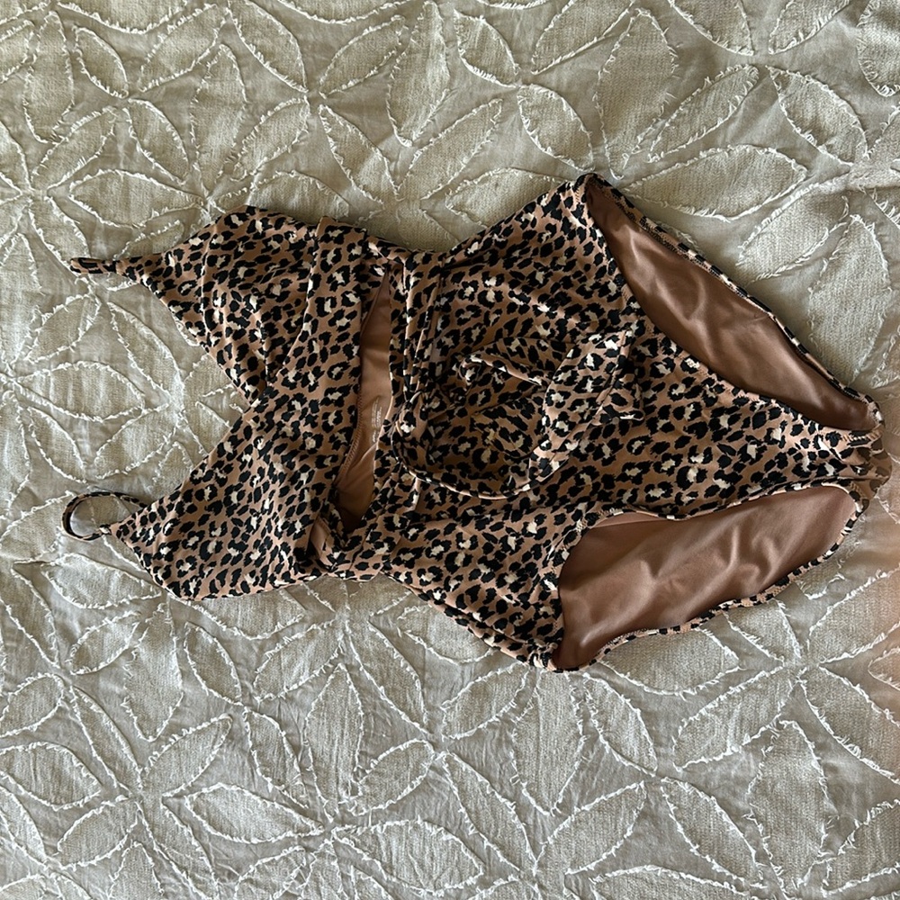 Aerie leopard one piece